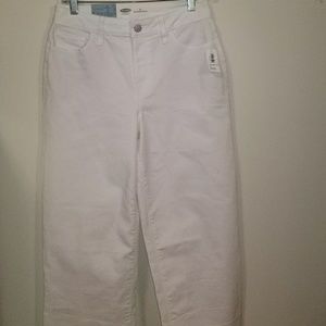 Wide Leg White Jeans